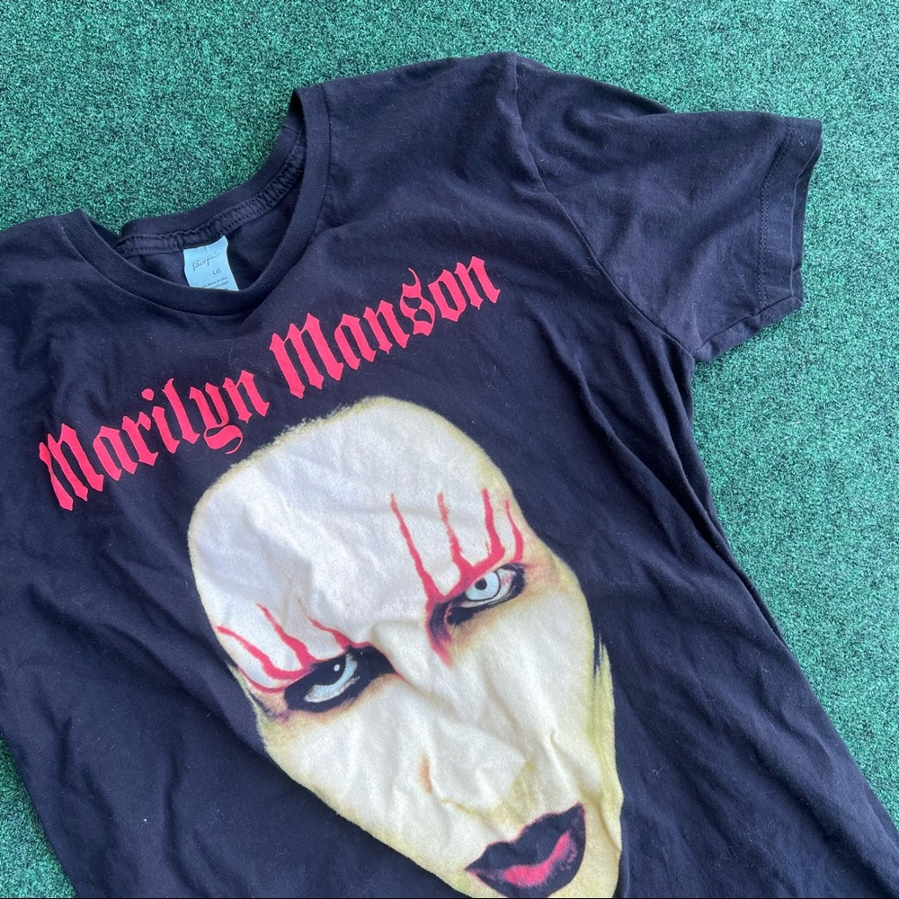 Marilyn Manson face 2000 shirt